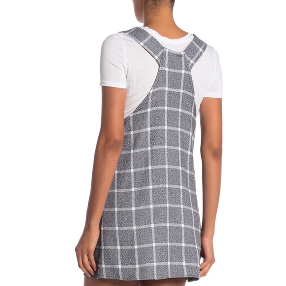 NWT: Angie Ring Strap Windowpane Pinafore - Picture 6 of 7